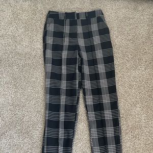 Plaid Tailored Women’s Trousers. Size 4. Like New